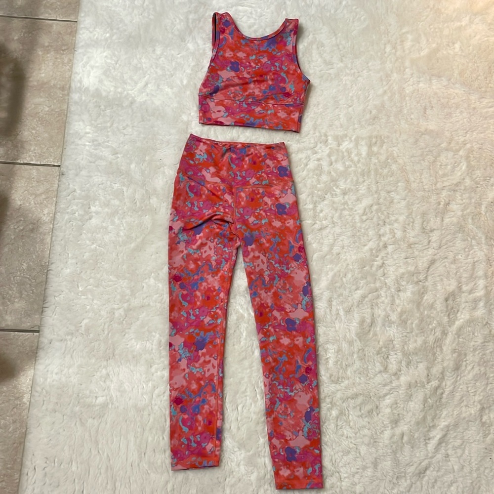 Anthropologie Daily Practice workout set